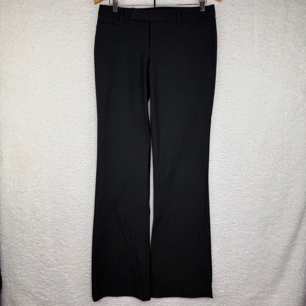 GAP Dark Charcoal Grey Bootcut Dress Pants 4L 4 Long Office Trousers Womens
